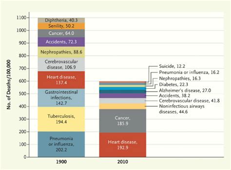 Historical Changes in Causes of Death - Sociological Images