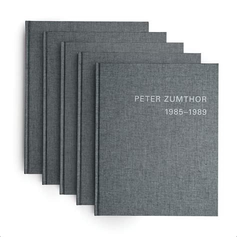 Peter Zumthor 1985-2013 - ACC Art Books UK