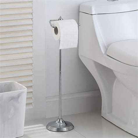 SunnyPoint Bathroom Free Standing Toilet Tissue Paper Roll Holder Stand ...