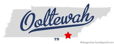 Map of Ooltewah, TN, Tennessee