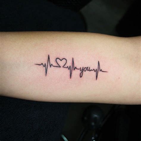 25 Heartbeat Tattoo Ideas and Design Lines - Feel your own Rhythm Check ...