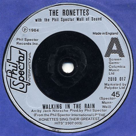 The Ronettes - Walking In The Rain (1976, Vinyl) | Discogs