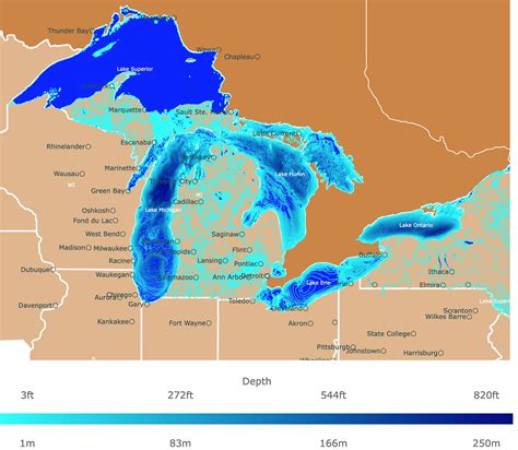 Interactive Map of the Great Lakes