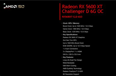 AMD Radeon RX 5600 XT specs leak out: Navi taps slower GDDR6 memory