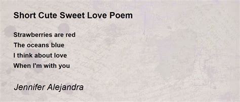 Cute Poems