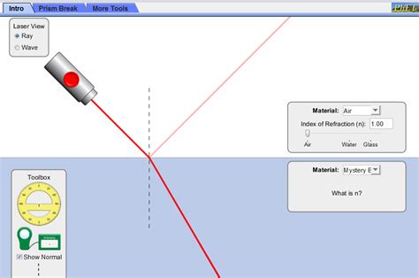 Jacobs Physics: Ray optics simulation