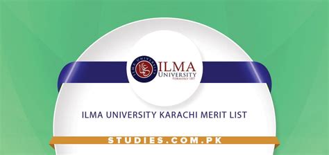 Ilma University Karachi Merit List 2024