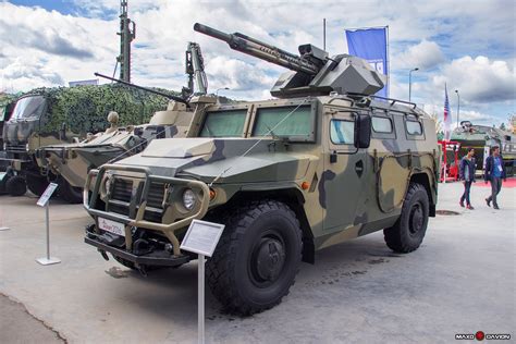 GAZ Tigr-M with new 30-mm combat module at the "ARMY-2016". [2560×1707 ...