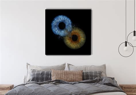 PERSONALIZED 2 EYES Wall Decor Your Eyes Wall Art Real Eye - Etsy