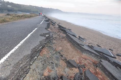 Damage to the main road between Slapton and Torcross - Devon Live