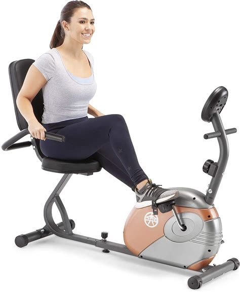 Marcy Recumbent Exercise Bike with Resistance ME-709 | Biking workout ...