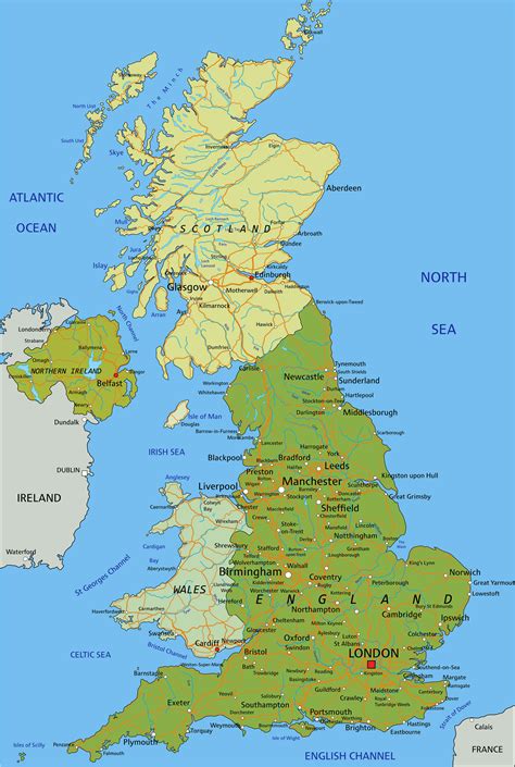 Map Of United Kingdom Printable