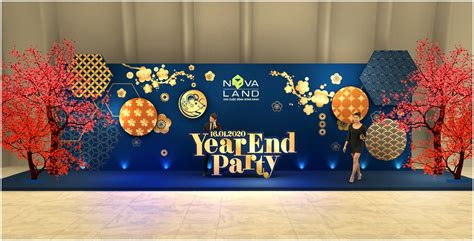 Tổng hợp các mẫu background Year End Party đẹp, ấn tượng