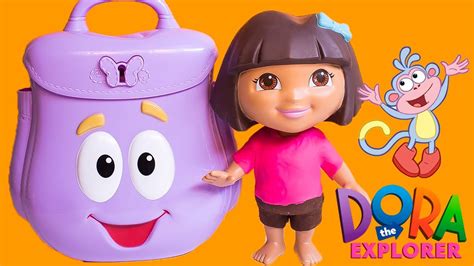 Dora Surprise Backpack Toy Review - YouTube