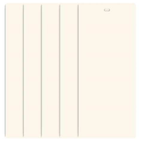 DALIX PVC Vertical Blind Replacement Slats Curved Smooth Ivory 82.5 ...