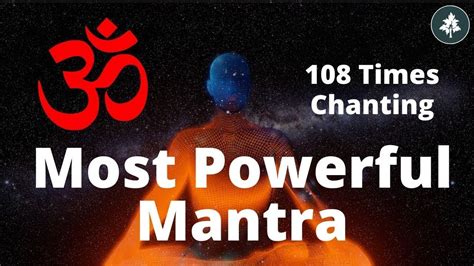 ॐ Om Chanting 108 Times - Most Powerful Mantra - AUM Mantra Chanting ...