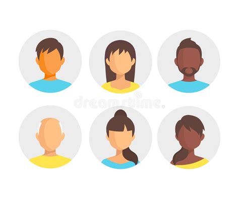 People Icons. People Flat Icons Set . Stock Illustration - Illustration ...