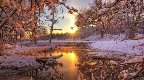 Winter Sunrise Wallpapers - Top Free Winter Sunrise Backgrounds ...