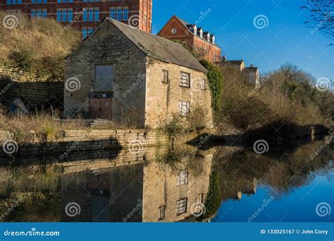 The Restored Stroudwater Canal Running Through Ebley Mills, Stroud ...