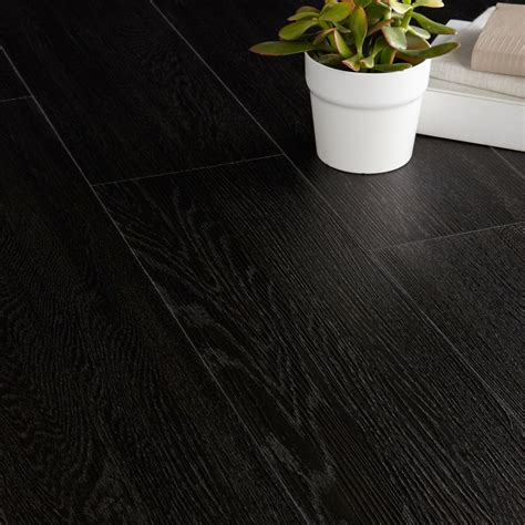 Colours Traditional Ebony Effect Luxury Vinyl Click Plank Flooring Pack ...