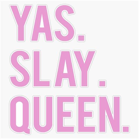 Buy EMC Graphics Millennial'S Yas Slay Queen Pink Print Vinyl ...