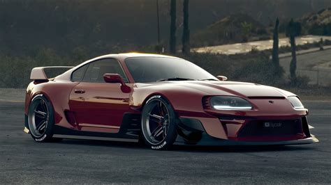 Toyota Supra MK4 Stage 1 Custom Wide Body Kit by Hycade Ver.1 Buy with ...