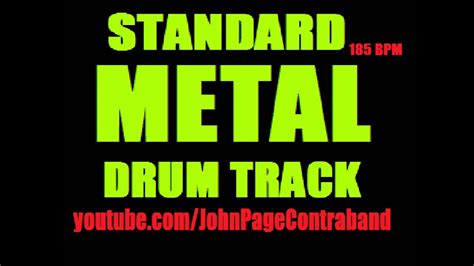 Metal Drum Backing Track Full Length FREE 185 BPM - YouTube