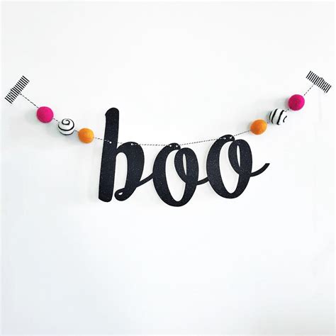 Boo Halloween Banner - Etsy