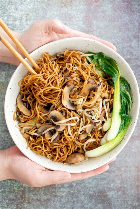 Homemade Vegan Chinese Noodles Recipe | Deporecipe.co