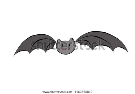 Cute Bat Drawing Stock Illustration 1163356810 | Shutterstock