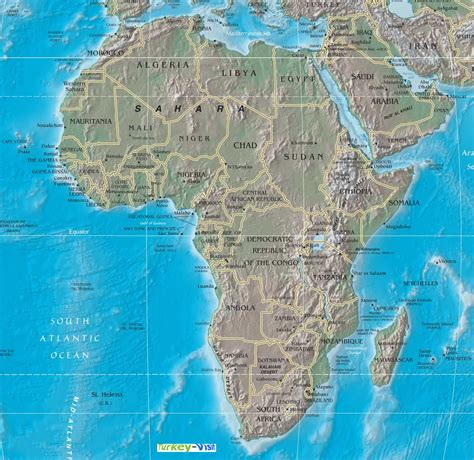 Geography Map Of Africa