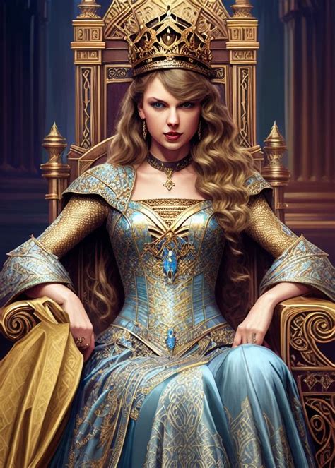 Taylor Swift Sitting on a Majestic Throne by StickySurprize on DeviantArt