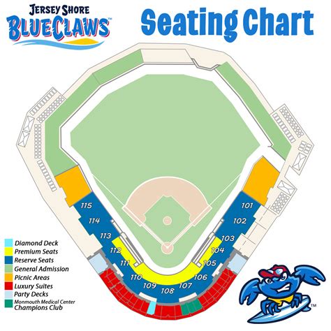 Blue Claws Stadium Seating Chart - Stadium Seating Chart