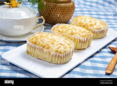 Delicious steamed cake Stock Photo - Alamy