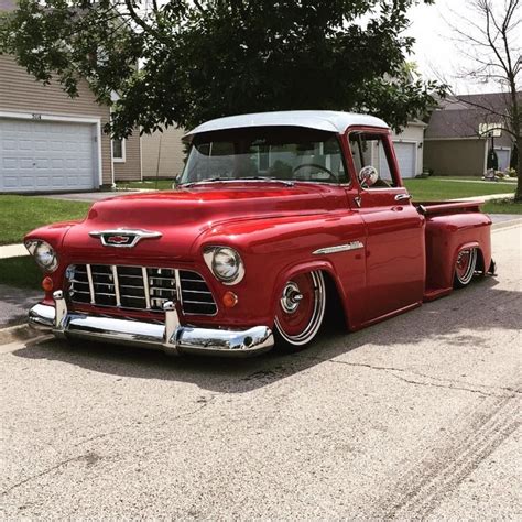 Classic Scene on Instagram: “Super Clean '55 Chevy pickup owned by ...