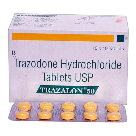 Trazodone 50 MG, Pack Size: 1x10 TAB at best price in Nagpur | ID ...