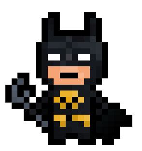 Pixel Art Minecraft Batman