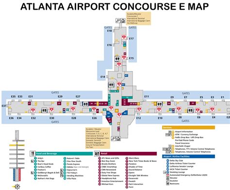 Atlanta Airport Map - Guide to ATL Terminals & Concourses