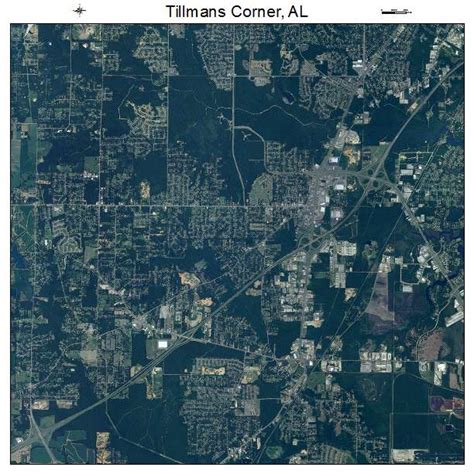 Aerial Photography Map of Tillmans Corner, AL Alabama