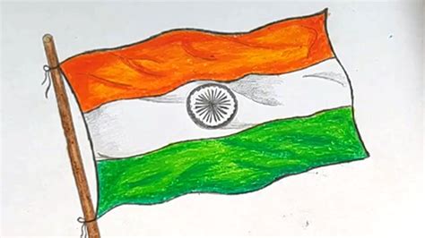 Indian Flag Drawing #Shorts #26January #RepublicDay #Tiranga #Drawing ...