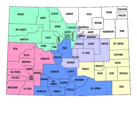 Colorado County Map Co Counties Map Of Colorado | Images and Photos finder