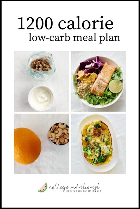 7 Day 1200 Calorie Meal Plan, Low Carb & High Protein