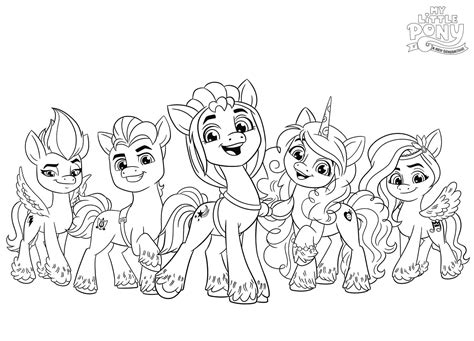 Printable My Little Pony A New Generation Coloring Page - Free ...