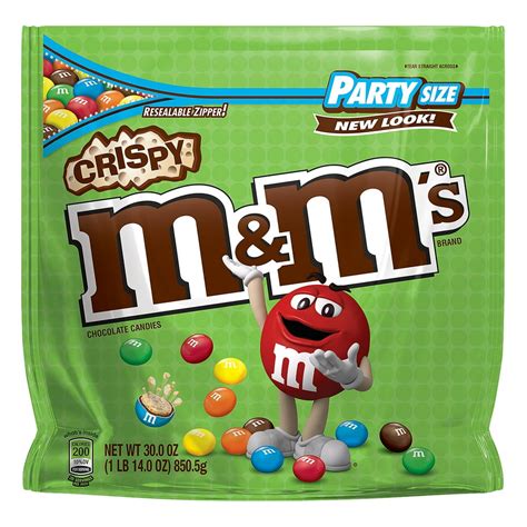 M&M's, Crispy Chocolate Party Size Candy, 30 Oz - Walmart.com - Walmart.com