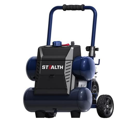 Stealth 4.5-Gallon Single Stage Portable Electric Twin Stack Air ...