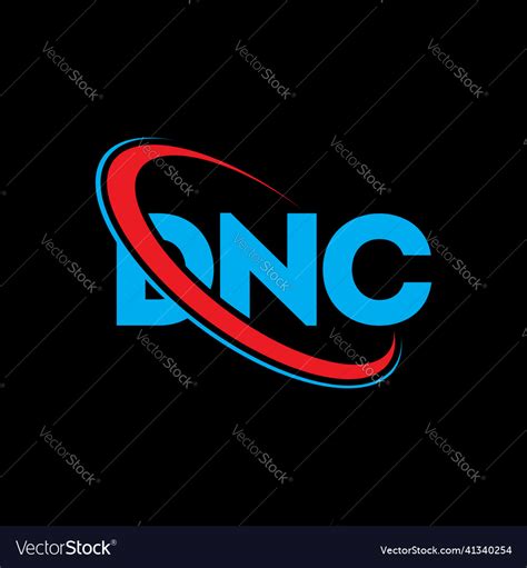 Dnc logo letter design Royalty Free Vector Image