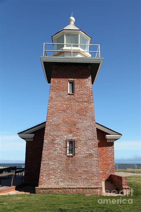 Santa Cruz Lighthouse Surfing Museum California 5D23944 Photograph by ...