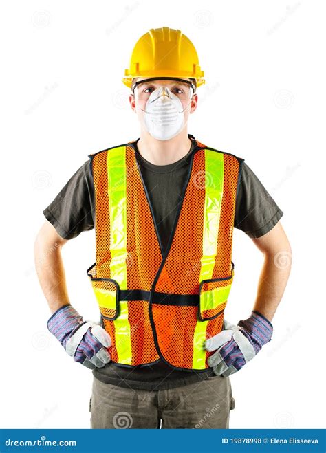 Construction Worker Wearing Safety Equipment Royalty Free Stock Photos ...