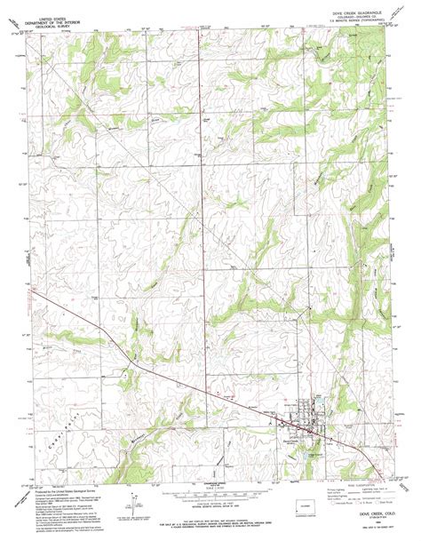 Dove Creek topographic map, CO - USGS Topo Quad 37108g8