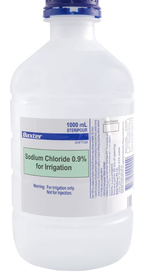 SODIUM CHLORIDE 0.9% 1000ML (AHF7124) BOTTLE